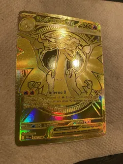 Mega Charizard X Ex 130/094 Gold Secret Rare Phantasmal Flames Pokemon TCG - Image 5