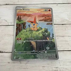 Pokemon Black Bolt White Flare Victini Promo #208 Illustration Rare Promo JUMBO - Image 1