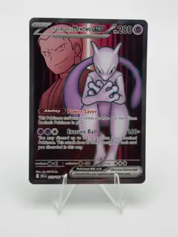 Team Rocket's Mewtwo ex - 213/182 SV10: Destined Rivals Holo Pokemon TCG NM - Image 1