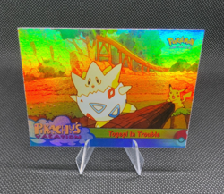1999 Topps Pokemon First Movie Togepi in Trouble #45 Rainbow foil - Image 1