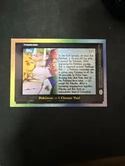 2000 Pokemon Topps EP1 Pokemon I Choose You! TV Animation - Image 2