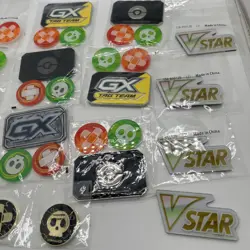 Pokemon TCG Condition Markers Poison/Burn Tokens GX VSTAR Acrylic Markers Lot - Image 3