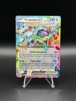 Pokemon Stellar Crown - TERAPAGOS EX #128/142 - Double Rare SV07 Pokemon - Image 1