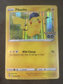 Pikachu 028/078 Pokemon GO Holo Pokemon TCG NM - Image 1