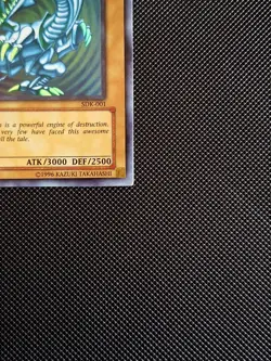 2002 Yugioh SDK-001 Blue-Eyes White Dragon Ultra Rare 1st Edition Near Mint - Image 2