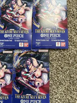 One Piece TCG (OP-14) The Azure Sea's Seven Booster Packs - English - Lot of 5 - Image 2