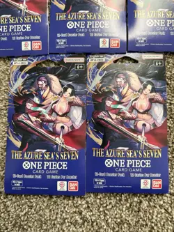 One Piece TCG (OP-14) The Azure Sea's Seven Booster Packs - English - Lot of 5 - Image 3