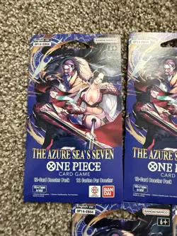 One Piece TCG (OP-14) The Azure Sea's Seven Booster Packs - English - Lot of 5 - Image 4