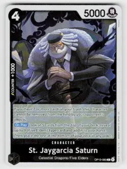 One Piece Carrying On His Will #OP13-083 St. Jaygarcia Saturn - Image 1