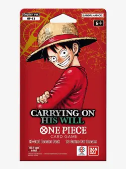 2x Sleeved Booster Pack - One Piece TCG OP13 Carrying On His Will Factory Sealed - Image 1