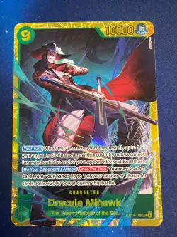 ONE PIECE TCG Dracule Mihawk OP14-119 SEC Secret Rare OP14 NM/M - Image 1