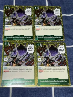 Bandai Demon Aura Nine Sword Style Asura OP12-037 x4 English One Piece CCG - Image 1