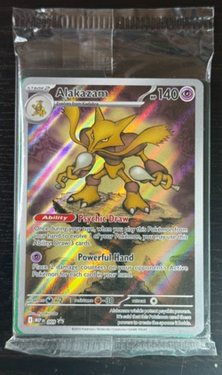 Alakazam Black Star Promo #009 Mega Evolutions SEALED Pokemon Card - Image 1