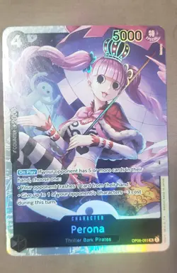 One Piece Card Game Perona OP06-093 SR Super Rare Alt Art Wings Of The Captain - Image 1