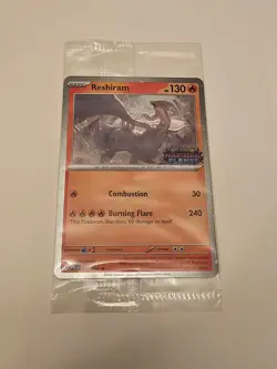 Sealed Reshiram 017/094 Phantasmal Flames Stamped Black Star Promo Card - Image 1