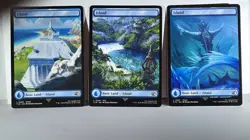 MTG: Final Fantasy - Set of Full Art Island Land Cards - Regular - NM - Image 1