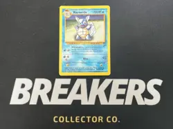 Pokemon Wartortle Gold Foil W Wizards of the Coast Stamp Base Set 2 Card 63/130 - Image 1