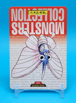 Pokemon Card Japanese - Venomoth No. 049 - Bandai Carddass - Red - Image 2