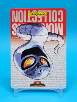 Pokemon Card Japanese - Arbok No. 024 - Bandai Carddass - Red - Image 2