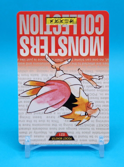 Pokemon Card Japanese - Spearow No. 021 - Bandai Carddass - Red - Image 2