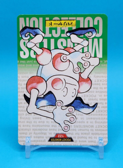 Pokemon Card Japanese - Mr. Mime No. 122 - Bandai Carddass - Green - Image 2