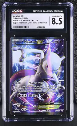 CGC 8.5 Mewtwo EX 2016 Black Star Promos XY125 Pokemon Card - Image 1