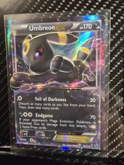 🔥🔥🔥Pokemon Umbreon TCG EX Fates Holo Card 55/124 Condition * Card Has Wear*⚡ - Image 3
