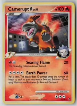 Camerupt G 19/147 Pokemon TCG Supreme Victors Regular Card (Light PlaY) LP 1 - Image 1