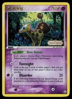 Pokemon Card - Girafarig Legend Maker 16/92 Rare Reverse Holo Stamped - Image 1