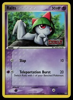 Pokemon Card - Ralts Power Keepers 59/108 Common Reverse Holo Stamped - Image 1