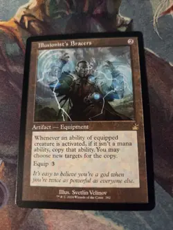 MTG Card Illusionist's Bracers (Retro Frame) Ravnica Remastered 392 - Image 2