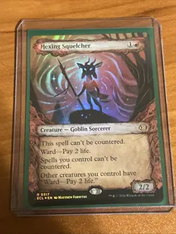 Hexing Squelcher (Showcase Foil) - MTG Lorwyn Eclipsed, NM Pack Fresh - Image 1