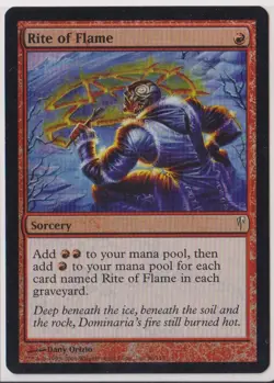 MTG Rite of Flame Coldsnap Foil - Image 1