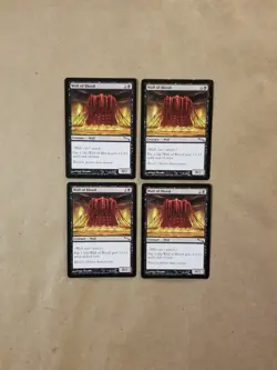 MTG Magic Mirrodin X4 Wall of Blood (NEAR MINT) - Image 1