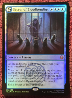 Secret of Bloodbending 69 M Avatar: The Last Airbender FOIL MINT MTG - Image 1