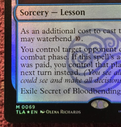 Secret of Bloodbending 69 M Avatar: The Last Airbender FOIL MINT MTG - Image 5