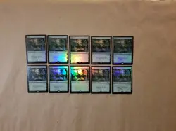 MTG Magic Fest 2020 Promo FOIL Forest Basic Land Set of 10 (NM/MINT) - Image 1