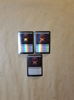 MTG Magic Kamigawa: Neon Dynasty X3 FOIL Reckoner's Bargain (NM/MINT) - Image 1