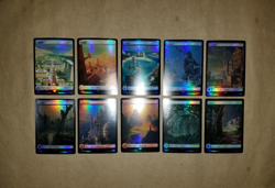MTG Assassin's Creed FOIL Basic Land Set of 10 (NM/MINT) One of Each Artwork! - Image 2