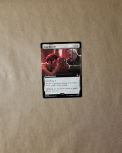MTG Magic Doctor Who X1 Extended Art Four Knocks (NM/M) - Image 1