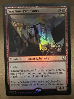 Foil* Wartime Protestors - Avatar: The Last Airbender TLA - NM MTG - Image 1