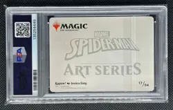 2025 Magic: The Gathering MTG Marvel Spider-Man Art Series Kapow! #17/54 PSA 10 - Image 2