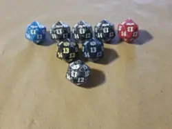 MTG Magic M20 IKO BRO Collection Lot of 8 Spindown D20 Dice Life Counter - Image 2