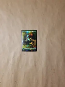 MTG Magic Universes Beyond: Fallout X1 SURGE FOIL Forest #0854 (NM/MINT) - Image 1