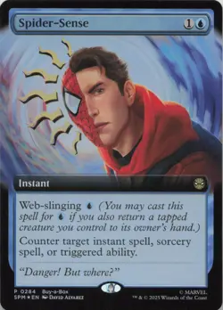 Spider-Sense (Extended Art) - FOIL - P Buy-A-Box Promos 284 - MTG - Image 1