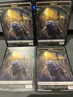 Hero Deal, English - 4 x MTG Insect Token Amonkhet X4 - Image 1