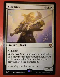 MTG, MAGIC: SUN TITAN, 0157, BLC, REGULAR, MYTHIC, NM, COMMANDER - Image 1