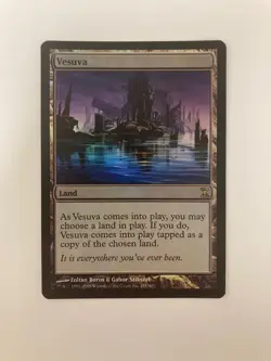 MTG Vesuva Land, FOIL, NM+, Time Spiral, Magic the Gathering 2006 - Image 1