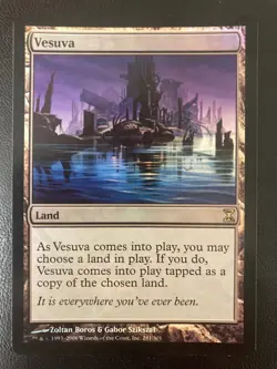 MTG Vesuva Land, FOIL, NM+, Time Spiral, Magic the Gathering 2006 - Image 3