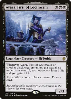Ayara, First of Locthwain R Throne of Eldraine Foil NM - Image 1